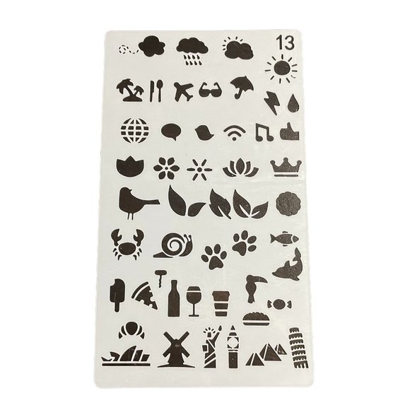 Planner Journal Reusable Washable Stencil Weather Entertainment Travel u - Picture 1 of 1
